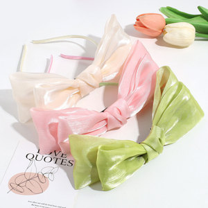 Cerchietto in Rete con Fiocco <span class=keywords><strong>Dolce</strong></span> e Versatile, Accessorio per Capelli Semplice per Acconciature alla Moda, Stile Principessa Fuggitiva - Product Image 2