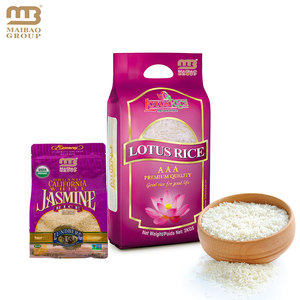 Basmati แพ็คถุงชาข้าวเครื่องเทศ,กระเป๋าใส่เครื่องดื่มในถุงพลาสติกขนาด1กก. 2กก. และ5กก. ย่อยสลายได้ตามต้องการ