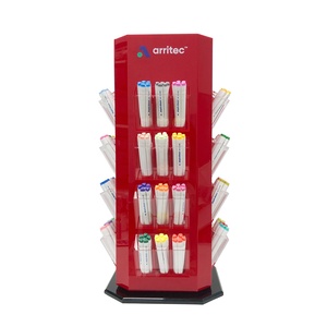 Tùy chỉnh thiết kế miễn phí <span class=keywords><strong>4</strong></span> <span class=keywords><strong>Side</strong></span> xoay chủ Bút hiển thị giá chủ Organizer Pen hiển thị đứng cho cửa hàng bán lẻ - Product Image 2