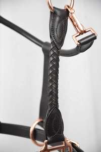 Cabestro de caballo de cuero trenzado de alta calidad, ajuste cómodo, perfecto para actividades de equitación, entrenamiento y eventos de espectáculos - Product Image 2