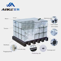 Réservoir d'eau carré Aike 50 100 gallons en GRP/FRP pour le stockage d'eau en Chine