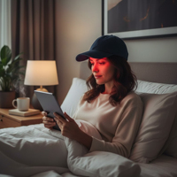 IDEATHERAPY - Sensores Inteligentes para el Cabello, Lámpara de Terapia Infrarroja, Luz LED, Gorro de Terapia de Luz Roja, Gorra de Terapia de Luz Roja para la Salud