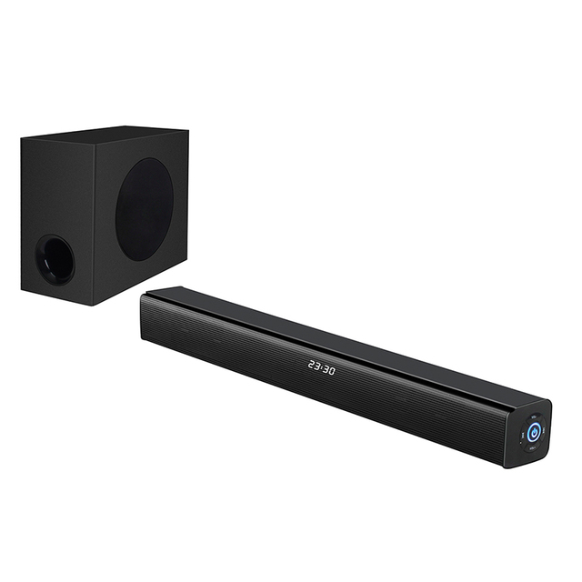 Wireless Soundbar Wall Pure Wood Speaker Sound bar Home Theater Subwoofer 3D Surround Sound 10 Horn Integrate 8807SW