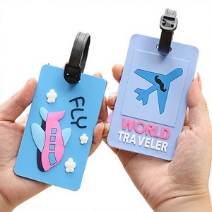 Étiquettes <span class=keywords><strong>de</strong></span> bagages personnalisées en silicone souple et PVC avec motif animalier <span class=keywords><strong>de</strong></span> dessin animé, ensemble <span class=keywords><strong>de</strong></span> porte-passeports recyclables pour agences <span class=keywords><strong>de</strong></span> <span class=keywords><strong>voyage</strong></span> - Product Image 6