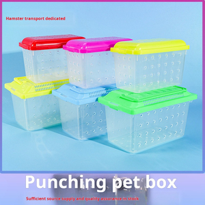 Jaula para transporte de reptiles Caja de cría y transporte de plástico para mascotas pequeñas Transpirable resistente a mordeduras a prueba de golpes - Product Image 2