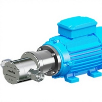 Pompe à entraînement magnétique micro pour transfert de produits chimiques, acides, alcalins et solvants, en acier inoxydable haute pression, sans fuite