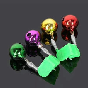 Campanas de pesca de cobre coloridas para cañas de mar, paquete de 100 unidades, colores aleatorios, accesorios de alarma para pesca en roca oceánica - Product Image 1