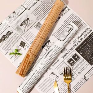 Papel de Envoltura de Alimentos de Pulpa de Madera Reciclable, Personalizado, de Color, Resistente a la Grasa y al Agua, para Hamburguesas, Papas Fritas y Hot Dogs, de Grado Alimenticio - Product Image 3
