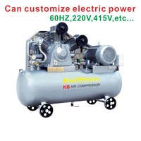 Compresseur d’air à piston stationnaire refroidi par air haute pression Kaishan, 15 kW, 20 ch, 30 bars, modèle KB15