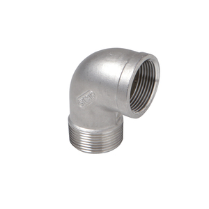 Raccordo a Gomito 90° Filettato Maschio/Femmina in Acciaio Inox 3/4\" per Tubi in Acciaio Inox - Product Image 2