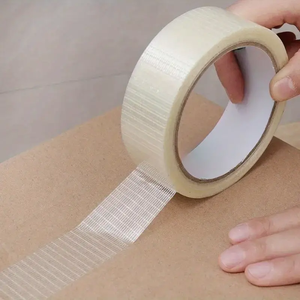 YOUJIANG Transparent Strong Bidirectional Mesh Glass Fiber <strong>Tape</strong> High Temperature Industrial Heavy <strong>Binding</strong> Fixed Filament <strong>Tape</strong> - Product Image 2