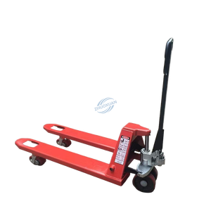 Chariot élévateur manuel à palettes pour charges lourdes industrielles, chariot élévateur à palettes à manivelle de 80 mm, roues solides en nylon PU résistantes à l'usure - Product Image 1