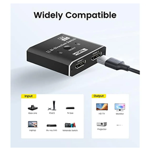 สวิตช์แยกสัญญาณ <span class=keywords><strong>HDMI</strong></span> <span class=keywords><strong>8K</strong></span> 60Hz <span class=keywords><strong>2.1</strong></span>แยก4K 120Hz ตัวแยก <span class=keywords><strong>HDMI</strong></span> 2.0สองทิศทาง1X2หรือ2X1สำหรับ PS4 Xbox PS5 - Product Image 5