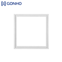 Fenêtre à battant fixe GONHO moderne à double vitrage en aluminium à rupture de pont thermique, couleur personnalisée noire, avant droite, avec barre
