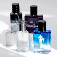 Set de Regalo de 4 Perfumes Transparentes de 30ml para Hombre, Fragancia Floral de Larga Duración, Cuidado Diario