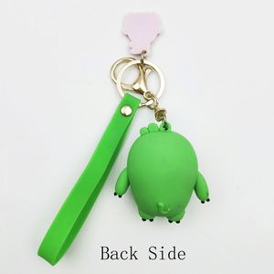 Vente en gros de porte-clés personnalisés en caoutchouc silicone PVC avec anneau métallique - Product Image 2