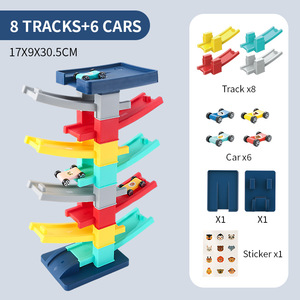 Nouveauté 2025 Blocs de construction pour enfants, Voiture à roulettes, Piste colorée modulable, 30 pièces, Blocs de construction DIY pour enfants, Développe le cerveau - Product Image 5