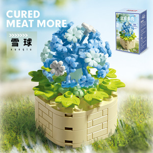 Nuevas llegadas ABS plásticos DIY <span class=keywords><strong>girasol</strong></span> Rosa Mini ladrillos MOC plantas suculentas flor inmortal espuma Micro juguetes <span class=keywords><strong>de</strong></span> bloques <span class=keywords><strong>de</strong></span> construcción - Product Image 3