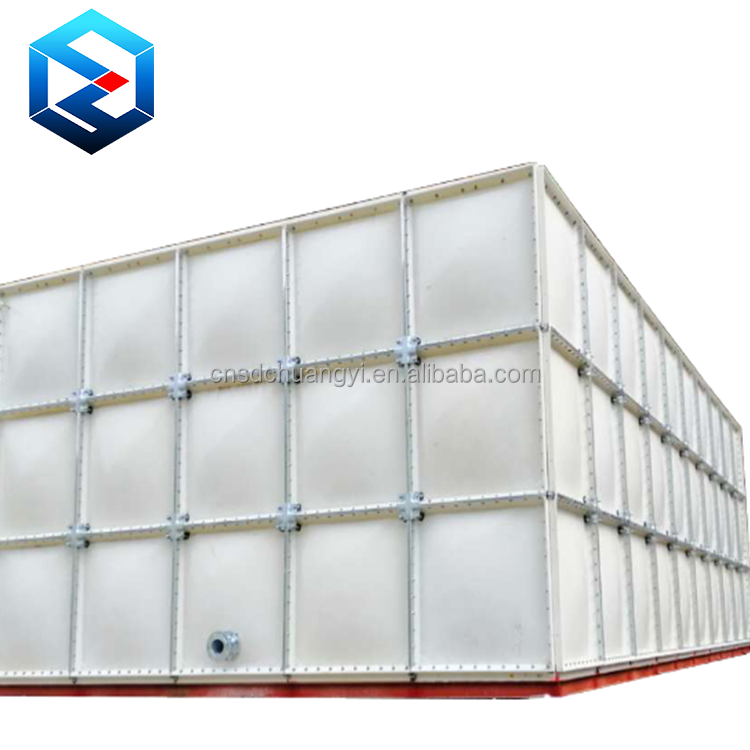 1000x1000mm panel size rectangular FRP fiberglass panel water tank FRP water tank for rain