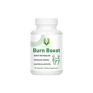 Custom Label Burn Boost Capsules with Green Tea and Raspberry Ketone Supercharge <b>Your</b> Metabolism Green Coffee Bean Capsules - Product Image 1