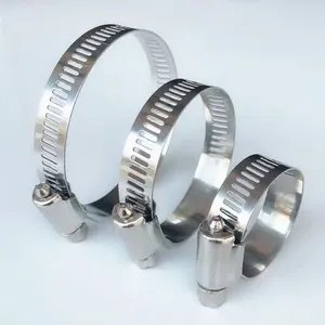 48mm Exhaust Pipe Welding Leg Clamp SUS 316 Stainless Steel Universal Exhaust Sleeve Clamp 4 Inch Engine Hose Clamp For PVC Pipe