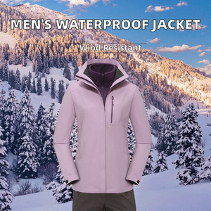 Unisex <b>Fleece</b> <b>Lined</b> Hard Shell Windbreaker Hooded Lightweight Waterproof Zipper Closure Outdoor Rain <b>Jacket</b> Sportswear Hiking - Product Image 2