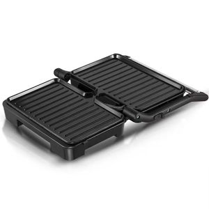 Parrilla eléctrica de contacto de acero inoxidable para interiores, prensa para sándwiches, parrilla para panini con control de termostato - Product Image 3