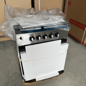 Cuisinière à gaz autonome 4 brûleurs <span class=keywords><strong>avec</strong></span> <span class=keywords><strong>four</strong></span> et gril, allumage automatique, en acier inoxydable, pour usage domestique, appareils de cuisine - Product Image 3