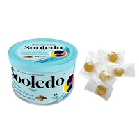 Boîtes en fer-blanc Pastilles pour maux de gorge Saveur d'eucalyptus Fabricant de bonbons durs vitaminés fonctionnels et sains
