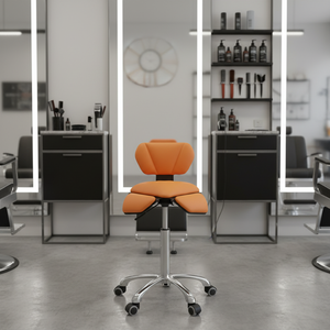 Taburete de Salón Ajustable con Asiento Giratorio 360°, Silla de Salón para Tienda, Diseño, Masajes, Tatuajes, <span class=keywords><strong>Barber</strong></span>ía - Product Image 3