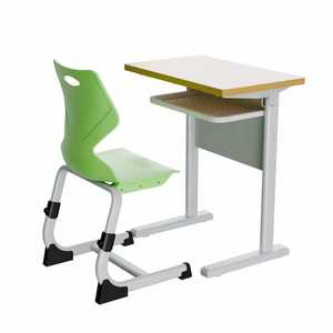 Conjunto de escritorio y silla para estudiantes Lin Ying, muebles escolares modernos minimalistas, escritorio individual para uso en el aula - Product Image 2