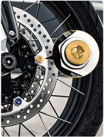Pasokan Massal GR5 TC4 Ti-6Al-4V Rainbow Anodized M5 M6 M8 M10 Baut Kepala Cangkir Titanium untuk Modifikasi Sepeda dan Motor Off-Road