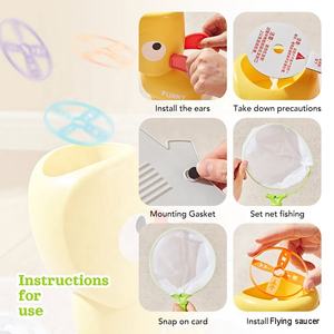 Ensemble de soucoupe volante pédale disque volant jouet tir et attraper le lanceur de disque de mouche jouet ensemble de jeu de Sport de plein air pour les enfants - Product Image 6