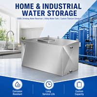 Tanque de Agua de Titanio Personalizado de 1000L GR1 GR2, 2.0mm de Espesor, Resistente a la Corrosión, Almacenamiento de Agua Potable, Mecanizado CNC OEM
