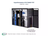 Serveur Super-micro SYS-7049GP-TRT CSE-747BTS-R2K20BP MBD-X11DPG-QT 4U/Tour IPMI NVMe-Prix le plus bas