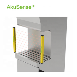 BZL10-T0603NC AKUSENSE Optical Top-Emitting Light <b>Curtain</b> Sensor 10mm Beam Pitch 110mm Height NPN Output 0.3-3m Range BZL10-T060 - Product Image 4