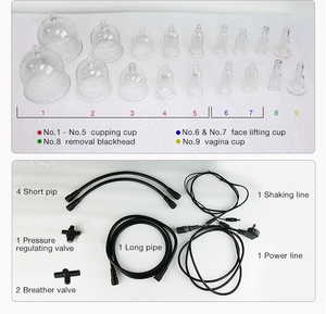 Masseur électrique de bureau pour le lifting des seins et des fesses avec aspiration sous vide pour l'augmentation mammaire, le <span class=keywords><strong>drainage</strong></span> <span class=keywords><strong>lymphatique</strong></span> et le massage corporel - Product Image 3