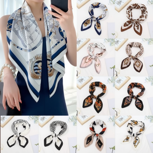 Fazzoletto da donna con cinturino per sciarpa lungo 70x70cm - Product Image 1