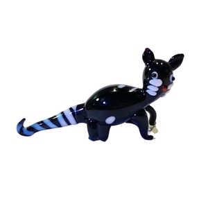 Adorno de cristal de gato negro hecho a mano para Halloween, Navidad, decoración del Día de San Valentín, regalo artesanal colorido, figurita de gato - Product Image 6