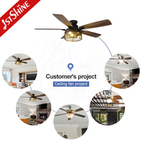 Ventilador de Techo 1stshine con Control Remoto, Diseño Moderno, Hogar Inteligente, Eficiente, Garantía de Calidad, Resistente a la Oxidación, con Luz LED