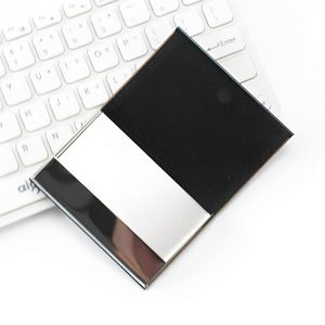 Caja de Tarjetas de Visita con Diseño Geométrico Creativo, Porta Tarjetas de Visita con Acabado en Madera y Cuero, Logotipo Personalizado, Regalos Promocionales - Product Image 3
