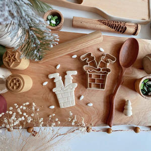 Navidad cortador de galletas Happy Holidays <span class=keywords><strong>Garland</strong></span> galleta 3D impreso PLA Fondant masa plastilina Play-Doh cortador de arcilla - Product Image 2