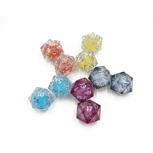 Tùy chỉnh nhựa D20 DND lõi chất lỏng quá khổ 30mm xúc xắc thiết kế mới nhất với kích thước 16mm - Product Image 2