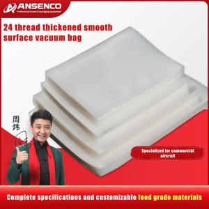 16 Transparent Plastic Vacuum Sealing <b>Bags</b> Smooth Commercial Composite Packaging for Salad and Sushi 100 Pieces - Product Image 2