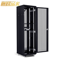Rak Server Lantai WA 18U 19-inci Custom, Kabinet Jaringan Baja Canai Dingin, Rak Server Penyimpanan Siap Pakai