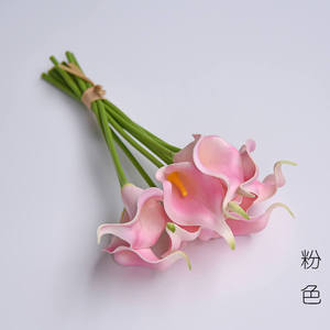 Fleurs artificielles de lys blancs en PU de haute qualité, toucher réaliste, pour la décoration de mariage, la fête des mères, Thanksgiving - Product Image 4