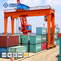 Grúa de pórtico de contenedor de Puerto montado en riel RMG 100ton 150ton 50ton 45ton 40ton grúa de pórtico de contenedor de doble haz Control inalámbrico