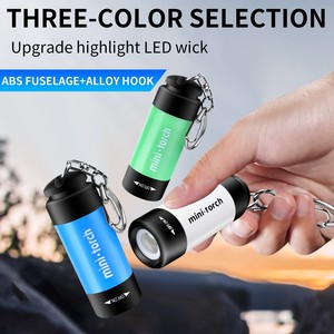 Mini Torch USB Rechargeable Keychain Light Portable Flashlight For Outdoor Camping Emergency Use - Product Image 5