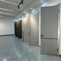 Portes d'intérieur à vendre bon marché en bois Dernier design Gris Portes d'intérieur pré-suspendues Portes de maison en bois massif