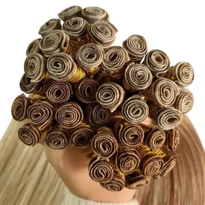 ผมต่อแบบเรียงเส้นคุณภาพสูง เกรด 12A สีบลอนด์ แท้ 100% แบบ Remy ผมต่อแบบรัสเซีย ต่อแบบ Handtied Weft - Product Image 1